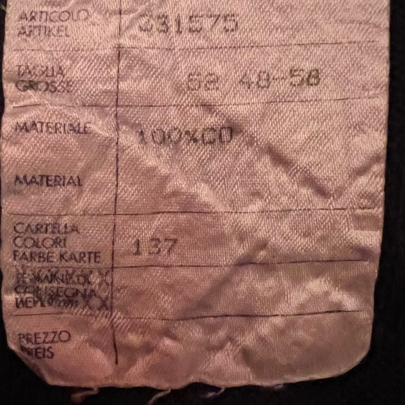 Point of Italy men’s cotton navy diamond patterned sweater szL - Picture 4 of 4